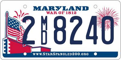 MD license plate 2MD8240