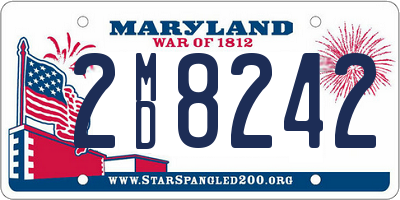 MD license plate 2MD8242