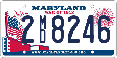 MD license plate 2MD8246