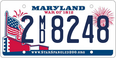 MD license plate 2MD8248