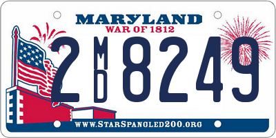 MD license plate 2MD8249