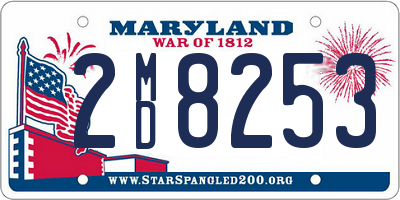 MD license plate 2MD8253