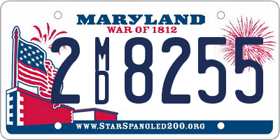 MD license plate 2MD8255