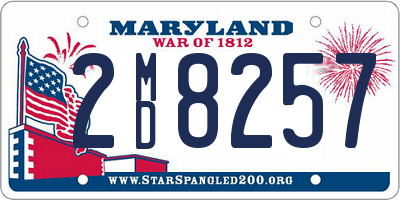 MD license plate 2MD8257