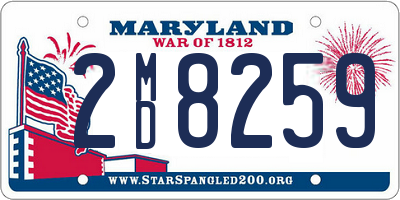 MD license plate 2MD8259