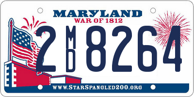 MD license plate 2MD8264