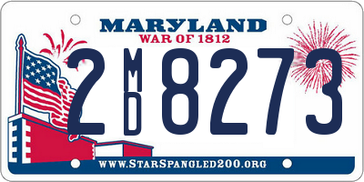 MD license plate 2MD8273