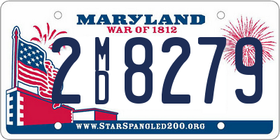 MD license plate 2MD8279