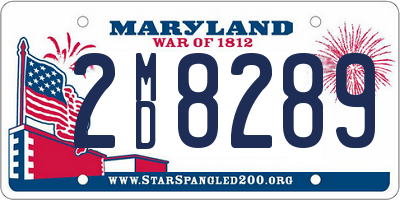 MD license plate 2MD8289