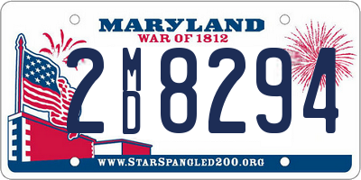 MD license plate 2MD8294