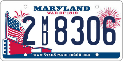 MD license plate 2MD8306