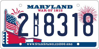 MD license plate 2MD8318