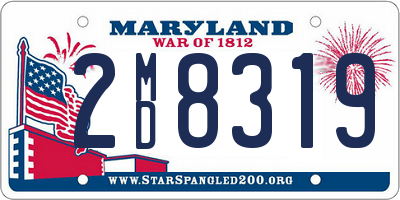 MD license plate 2MD8319