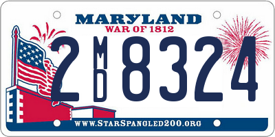 MD license plate 2MD8324