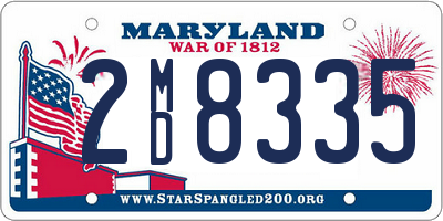 MD license plate 2MD8335