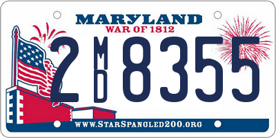 MD license plate 2MD8355