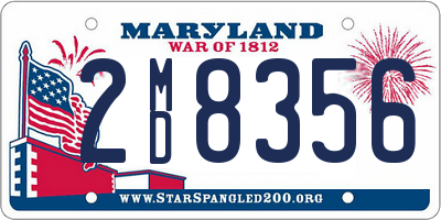MD license plate 2MD8356