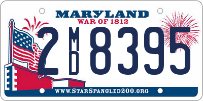 MD license plate 2MD8395
