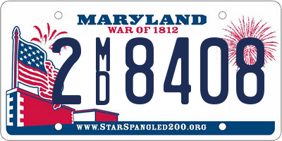 MD license plate 2MD8408