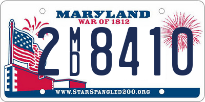 MD license plate 2MD8410
