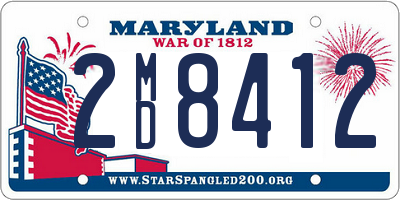 MD license plate 2MD8412