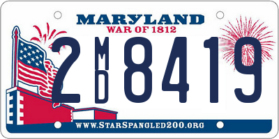 MD license plate 2MD8419