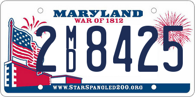 MD license plate 2MD8425