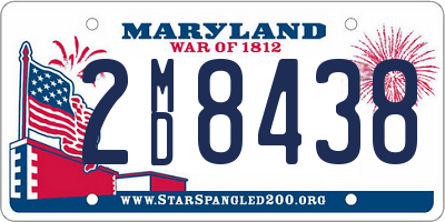 MD license plate 2MD8438