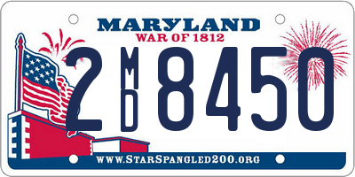 MD license plate 2MD8450