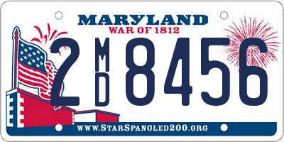 MD license plate 2MD8456