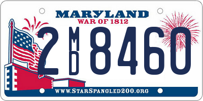 MD license plate 2MD8460