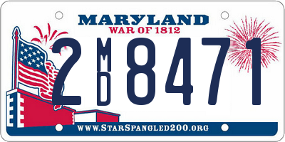 MD license plate 2MD8471