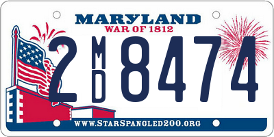 MD license plate 2MD8474