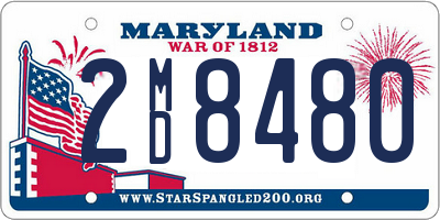 MD license plate 2MD8480