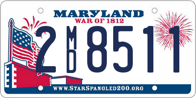 MD license plate 2MD8511