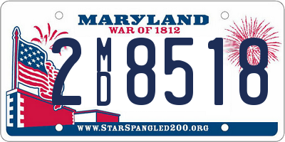 MD license plate 2MD8518