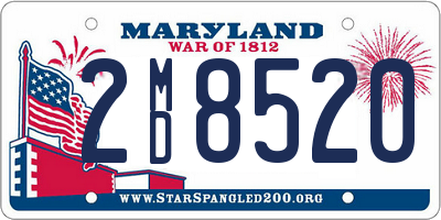 MD license plate 2MD8520