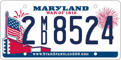 MD license plate 2MD8524