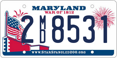 MD license plate 2MD8531