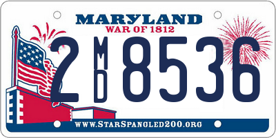 MD license plate 2MD8536
