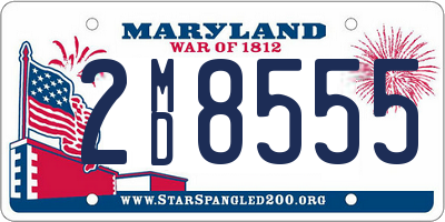 MD license plate 2MD8555