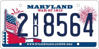 MD license plate 2MD8564
