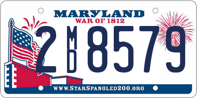 MD license plate 2MD8579