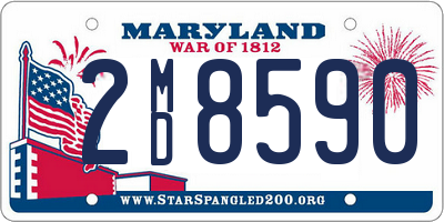 MD license plate 2MD8590