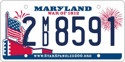 MD license plate 2MD8591