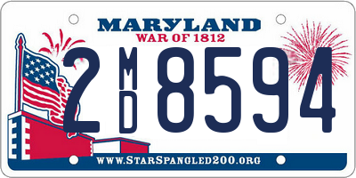 MD license plate 2MD8594