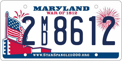 MD license plate 2MD8612