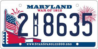 MD license plate 2MD8635