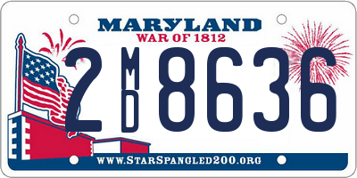 MD license plate 2MD8636