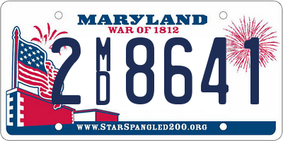 MD license plate 2MD8641